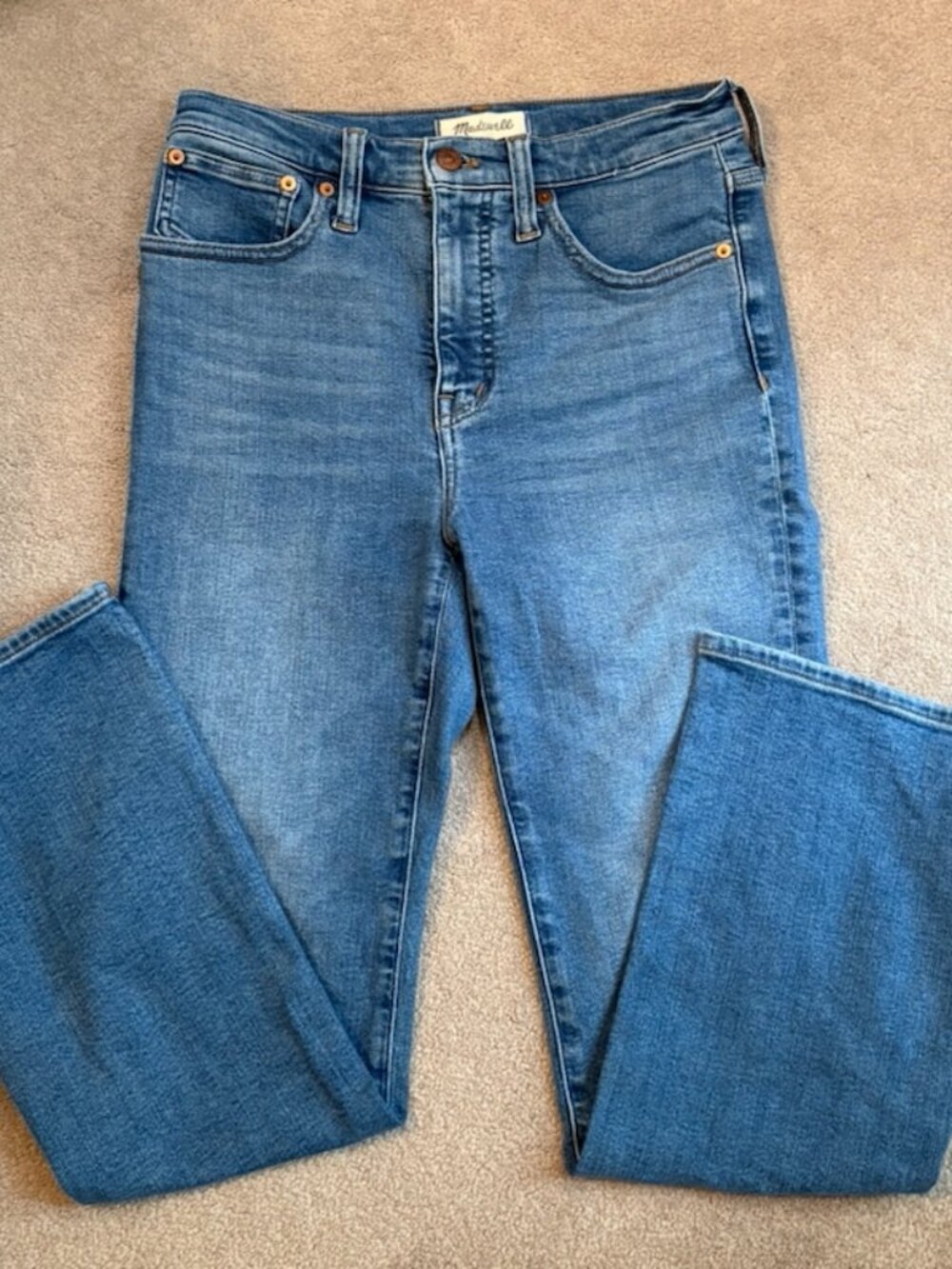 Madewell Women's Medium Blue Straight-Leg Jeans